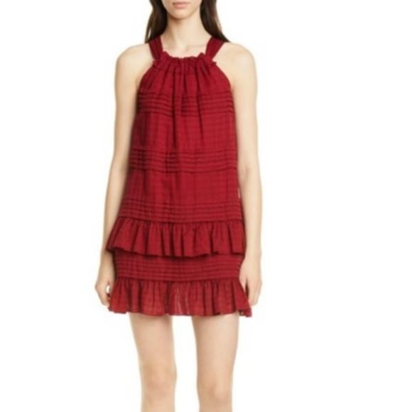 Perfect Condition LA VIE REBECCA TAYLOR CELIA CHECK DRESS - Picture 1 of 3